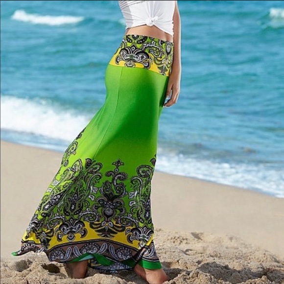 VENUS Dresses & Skirts - 🍀Green Ombré Summer Maxi Skirt🍀